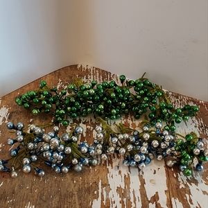 Vintage Glass Christmas  Beaded Cluster Set Of 12 Buy 1 get 1 Christmas